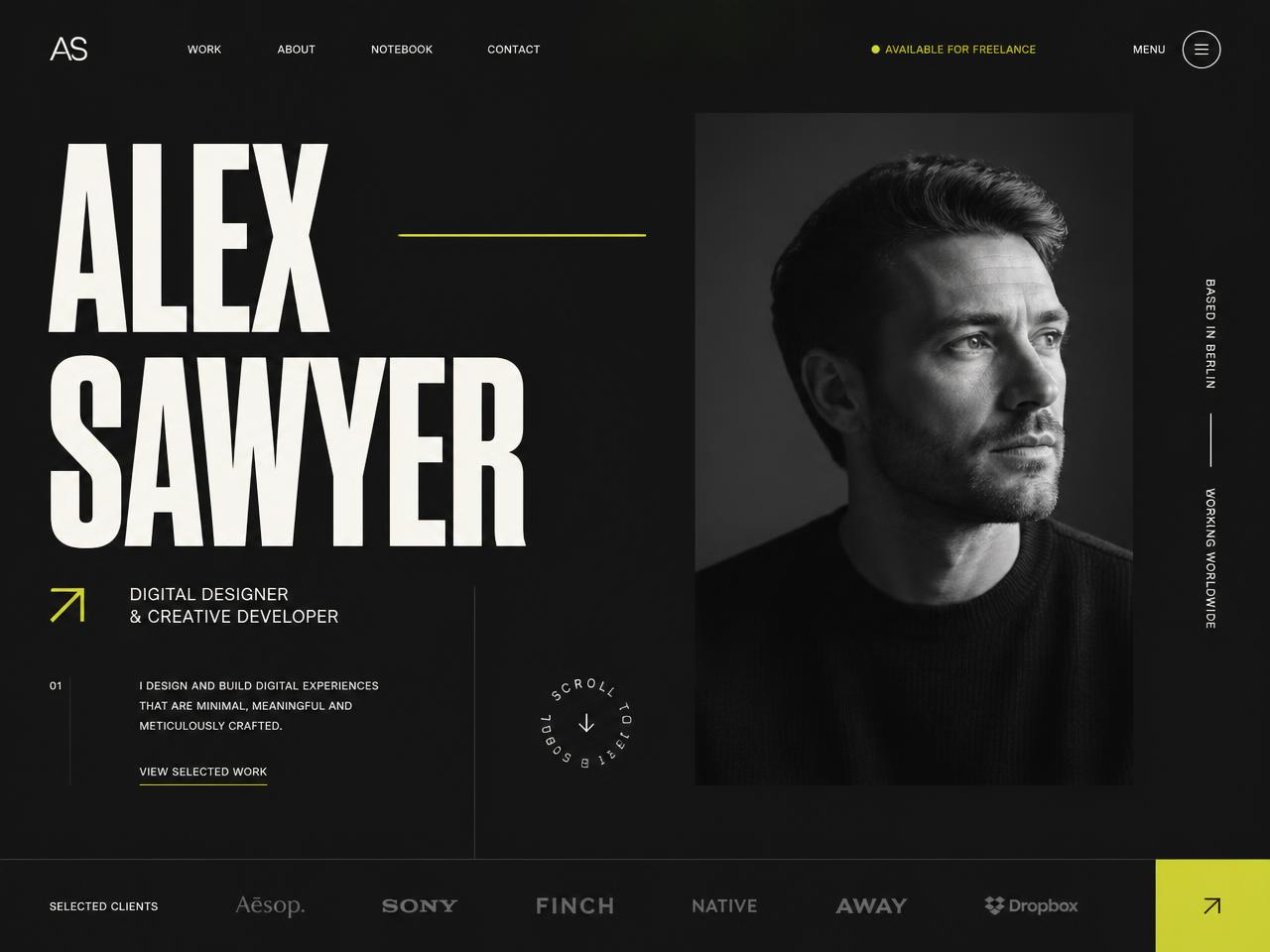 Visual treatment for People Portfolios